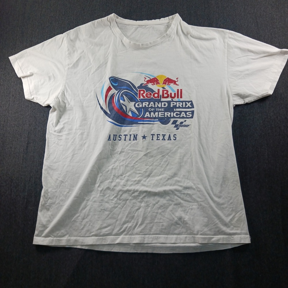 Red Bull Grand Prix of the Americas MotoGP Austin Texas T-Shirt White Mens L